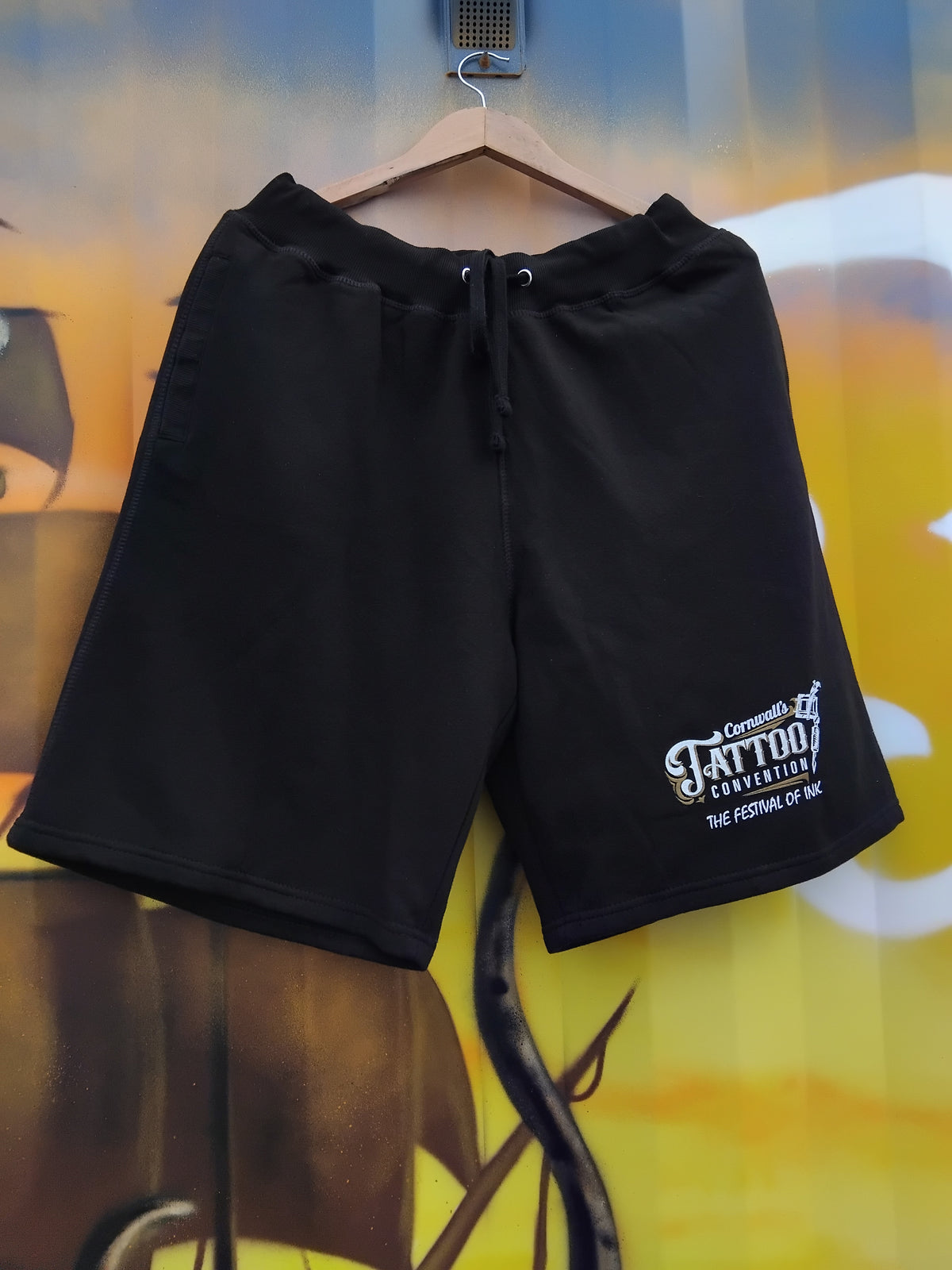 Cornwall Tattoo Convention Shorts, Black